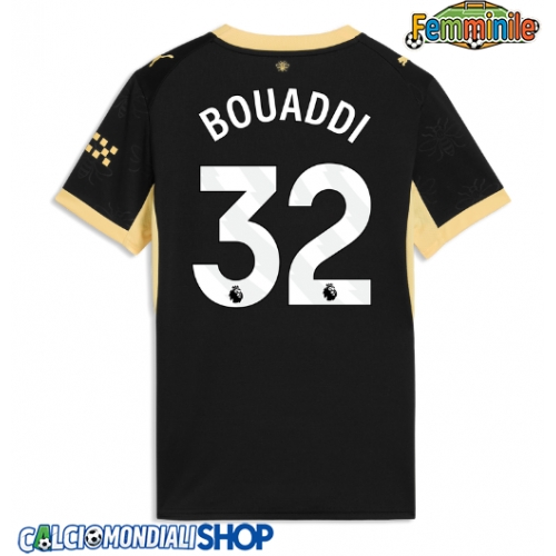 Maglie da calcio Manchester City Ayyoub Bouaddi #32 Seconda Maglia Femminile 2026-27 Manica Corta
